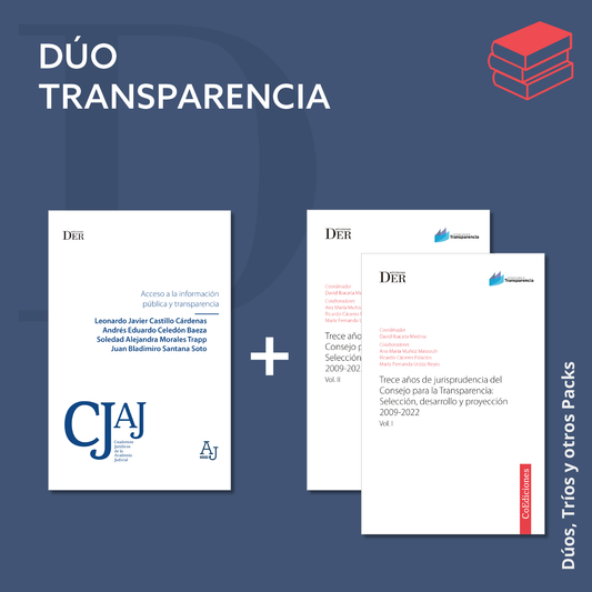 PREVENTA | Dúo Transparencia | ENTREGA A PARTIR DEL 17 DE MAYO