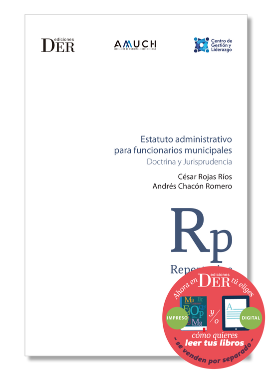 PREVENTA | Estatuto administrativo para funcionarios municipales. Doctrina y Jurisprudencia | ENTREGA A PARTIR DEL 21 DE JUNIO